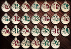 Monogram Snowman Ornament