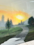 Morning Light Resin Art Piece