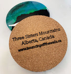 Rocky Mountain Northern Lights Resin Coaster