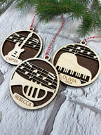 Personalized Musical Instrument Ornament