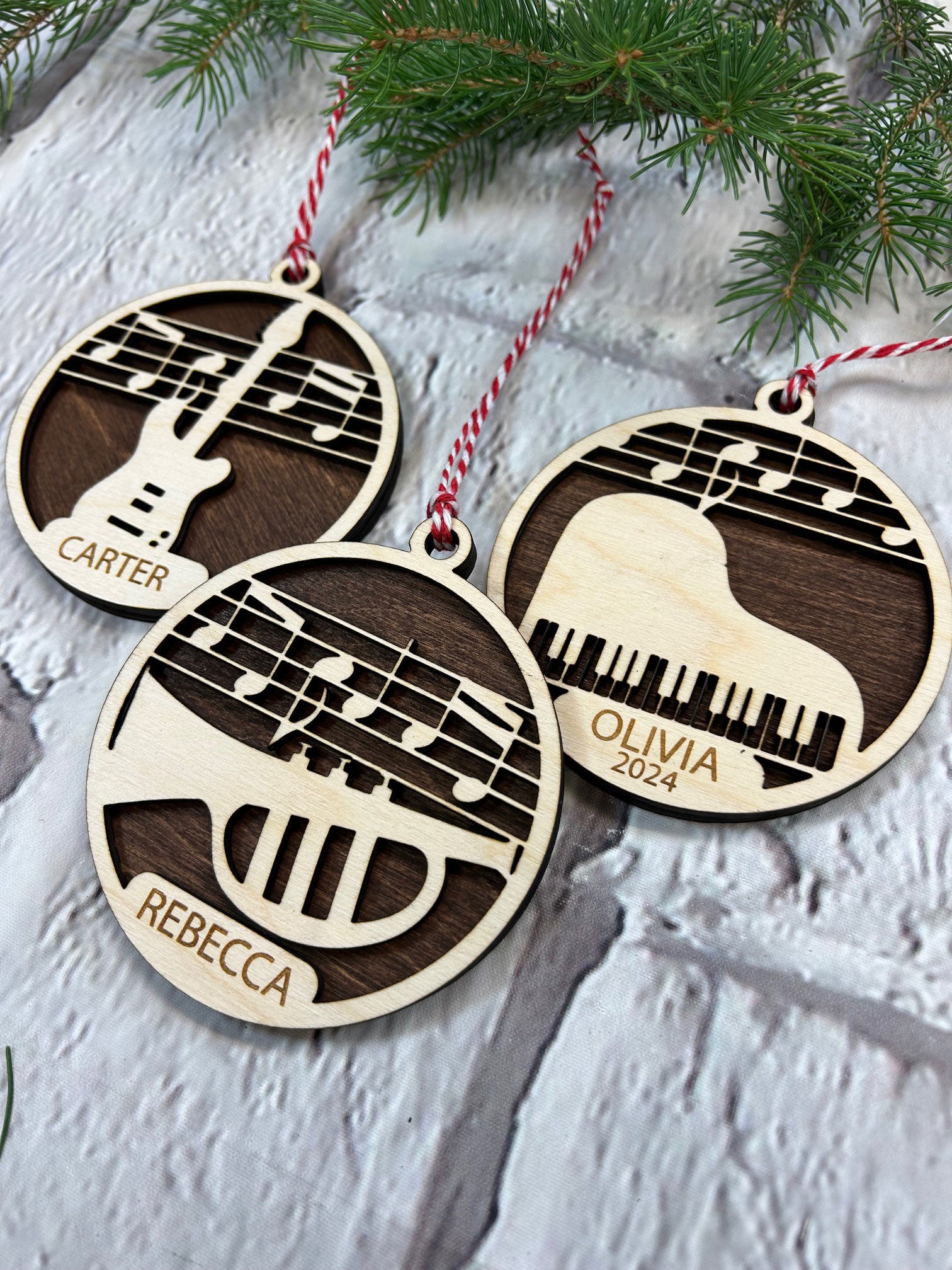 Personalized Musical Instrument Ornament