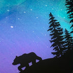 Northern Lights Resin Art Name Sign