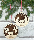 Personalized Nativity Ornament