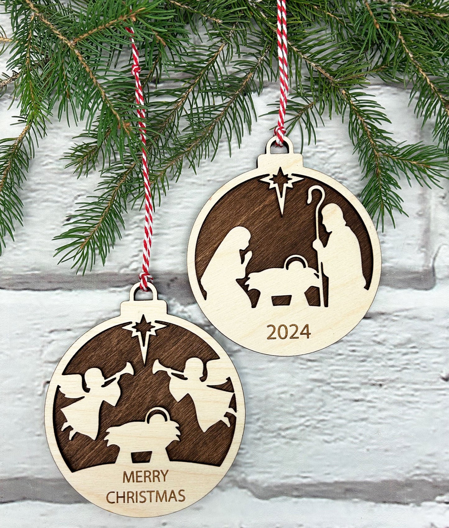 Personalized Nativity Ornament