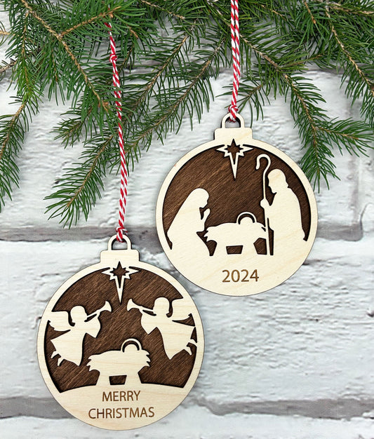 Personalized Nativity Ornament