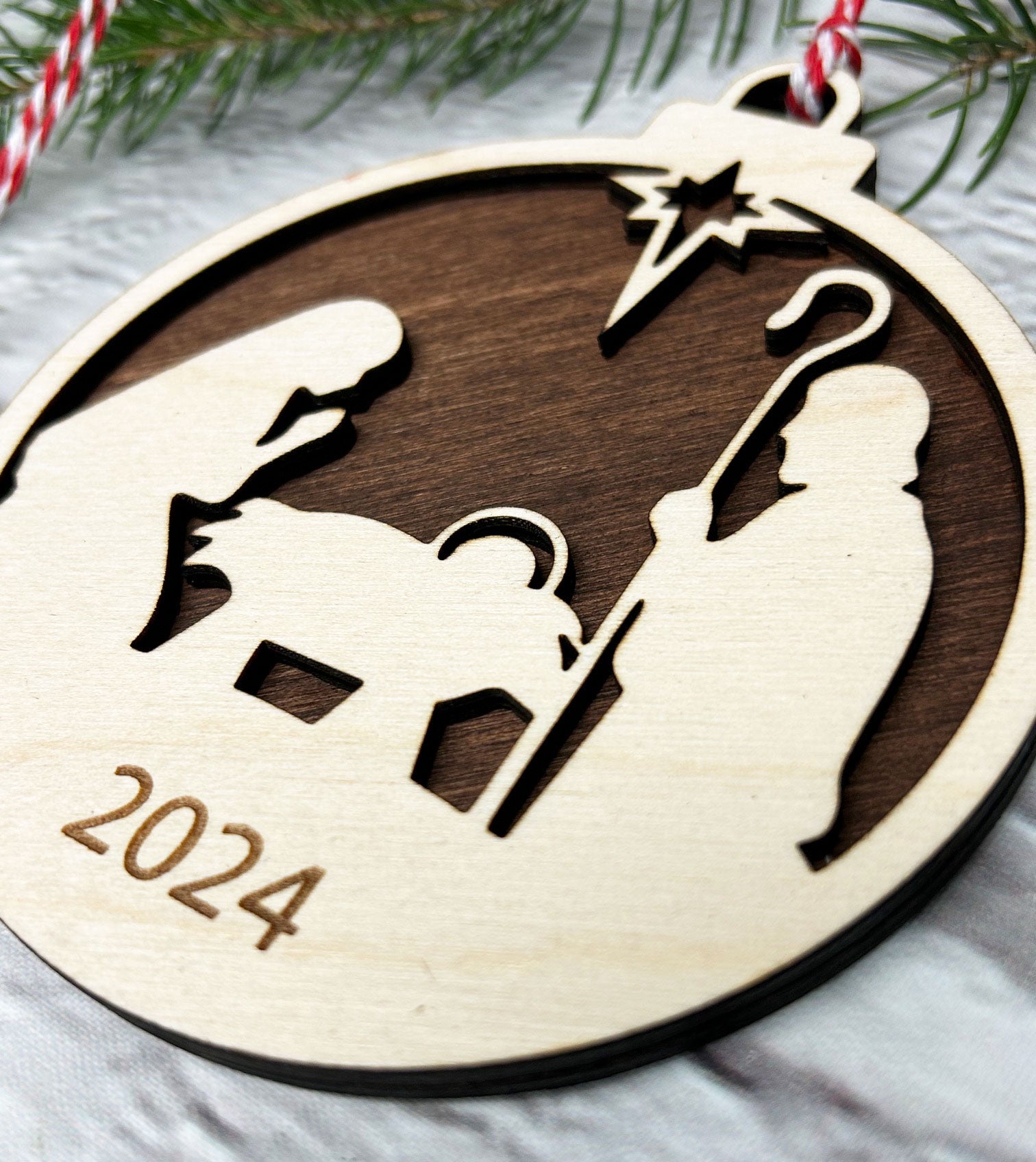 Personalized Nativity Ornament