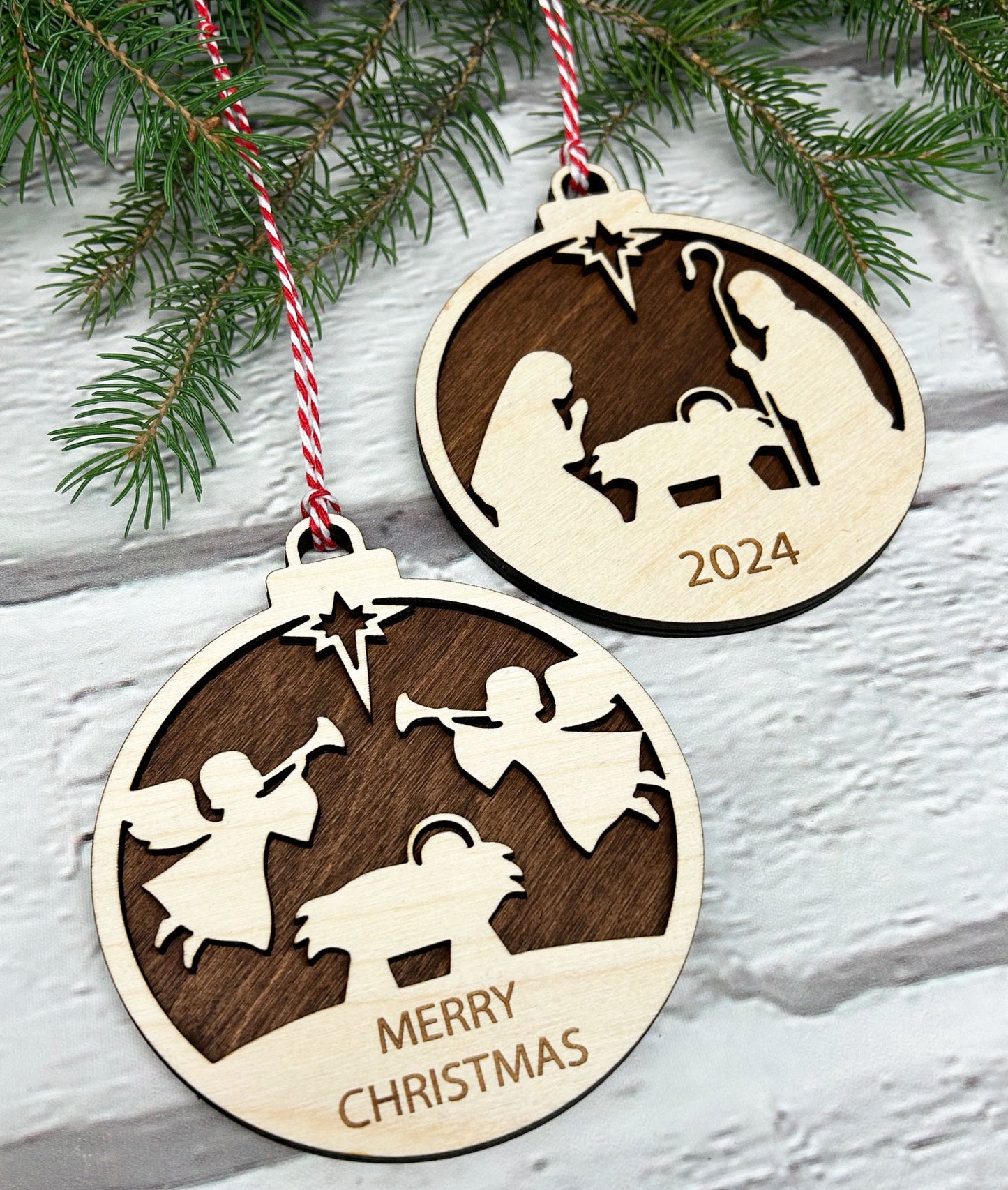 Personalized Nativity Ornament