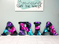 Nebula Glow-In-The-Dark Galaxy Resin Letters