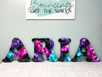 Nebula Glow-In-The-Dark Galaxy Resin Letters