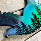 Eagle Northern Lights Resin Art