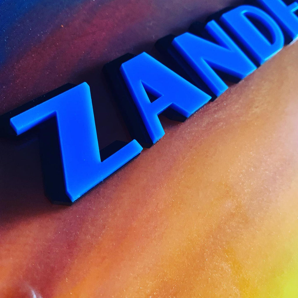Glow In The Dark Car Silhouette Resin Nursery Name Sign
