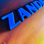Glow In The Dark Car Silhouette Resin Nursery Name Sign