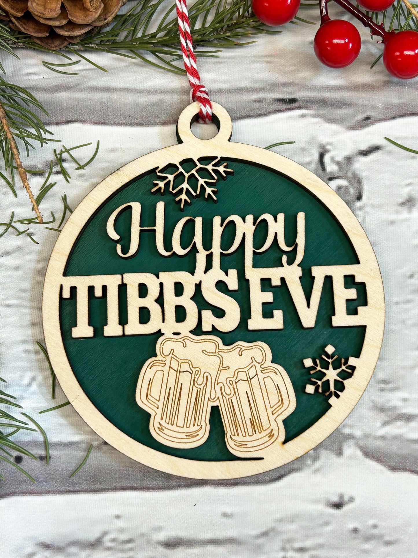Happy Tibb's Eve Christmas Ornament