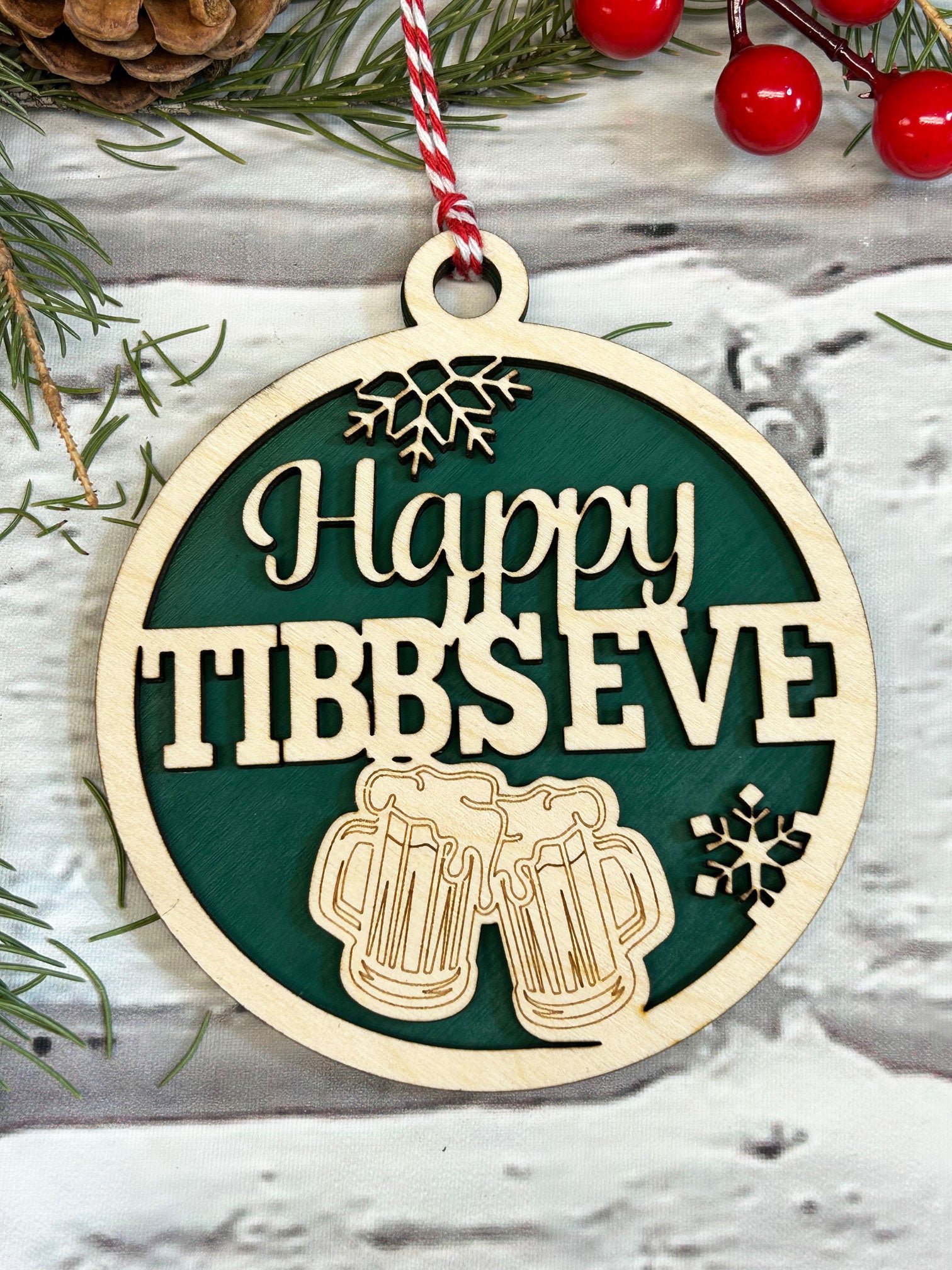 Happy Tibb's Eve Christmas Ornament