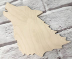 Howling Wolf Unpainted Wooden Blank